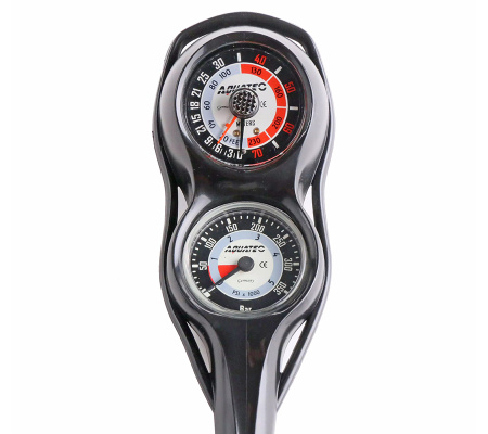 Консоль 2-х приборная Compact (манометр 350 bar + глубиномер) (black)